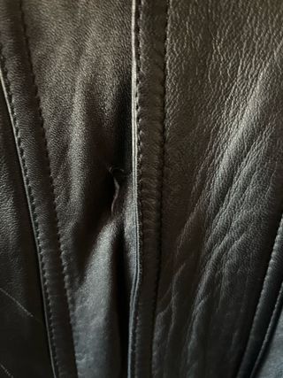 Cazadora cuero negra - Talla L