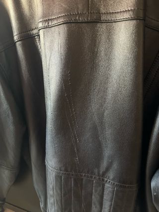 Cazadora cuero negra - Talla L