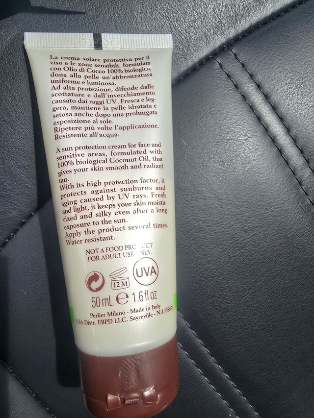 Crema solare Perlier Thai Coco SPF50