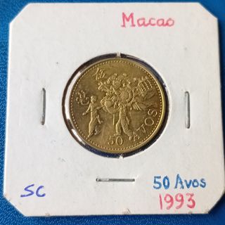 Monete di Macao: 10, 20 e 50 Avos + 1 Pataca