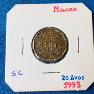 Monete di Macao: 10, 20 e 50 Avos + 1 Pataca