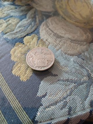Moneda 5 Ptas España antigua