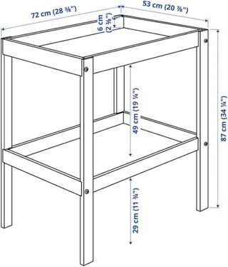 Mesa cambiador bebé - madera