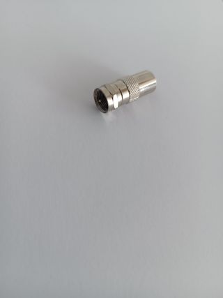 Adaptador F Macho para TV Fêmea Coaxial (10 UNIDAD