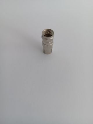 Adaptador F Macho para TV Fêmea Coaxial (10 UNIDAD