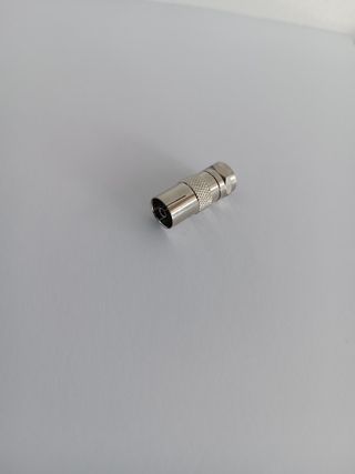 Adaptador F Macho para TV Fêmea Coaxial (10 UNIDAD