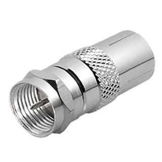Adaptador F Macho para TV Fêmea Coaxial (10 UNIDAD