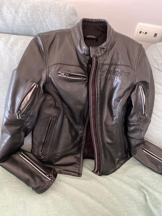 Chaqueta moto piel mujer