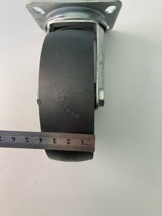 Rueda giratoria acero - 1 ud.