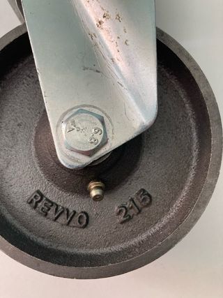 Rueda giratoria acero - 1 ud.