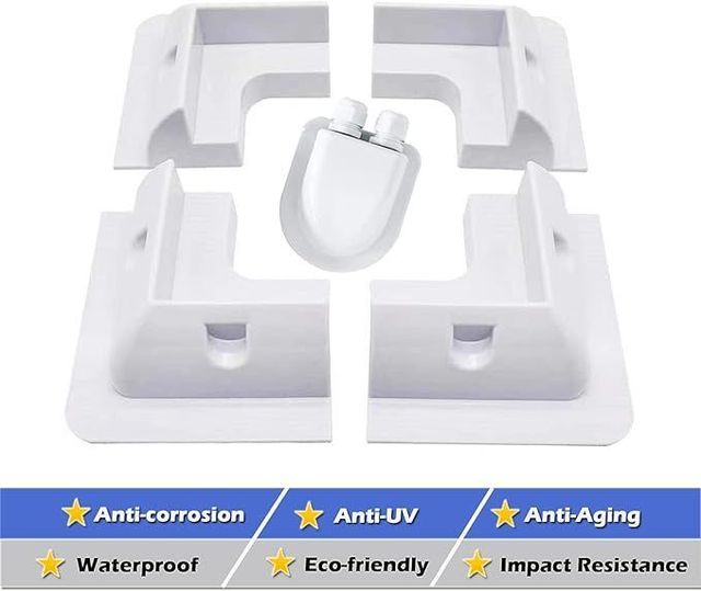 Soportes de panel solar KIT 4 piezas blanco