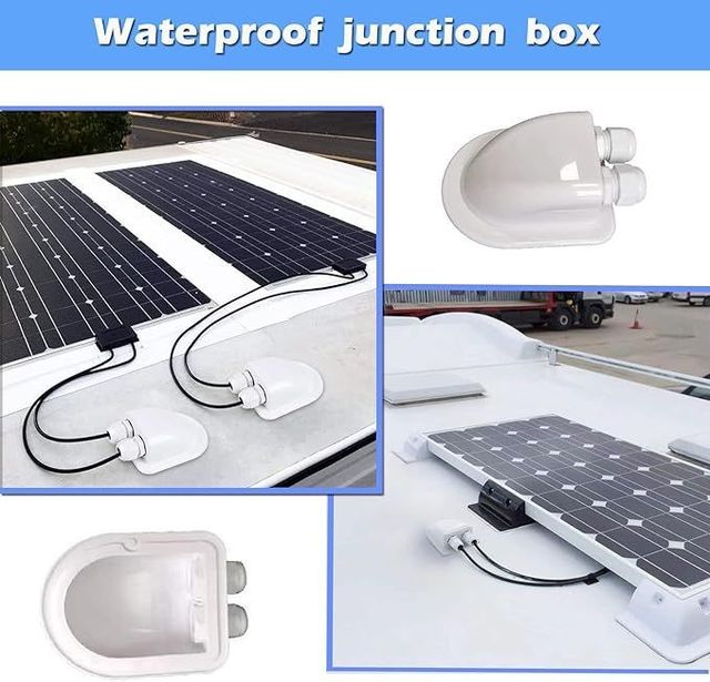 Soportes de panel solar KIT 4 piezas blanco