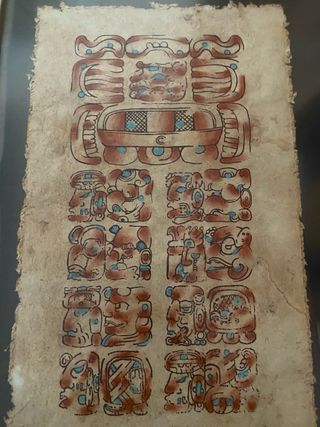 Papiro Maya Calendario - Cuadro