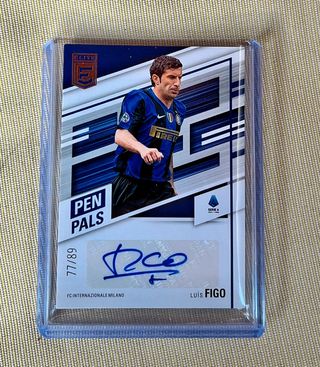 LUIS FIGO /89 AUTO AUTOGRAPH FIRMA TOPPS PANINI 