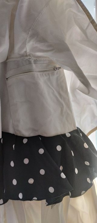 Traje gitana blanco lunares