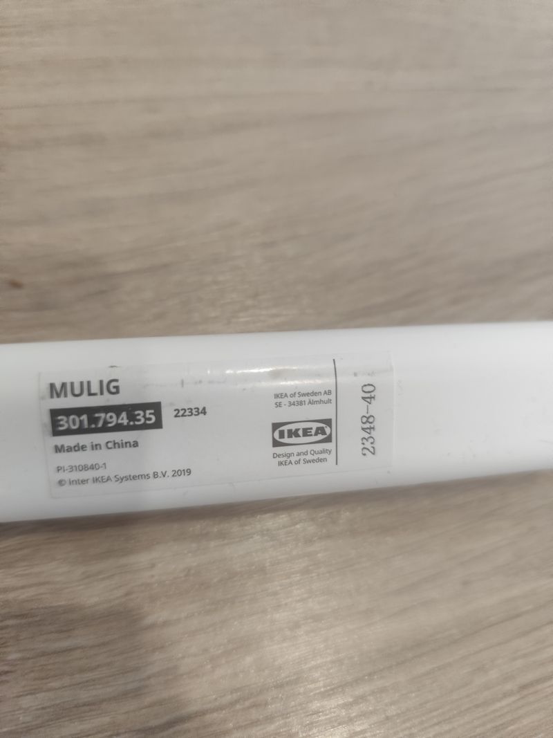 Burro Ropa Blanco IKEA Barra Para Ropa (23 5/8-35 3/8