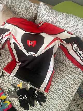 Equip. BMX Y Motocross niño: Casco, Pantalones