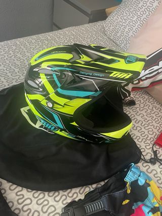Equip. BMX Y Motocross niño: Casco, Pantalones