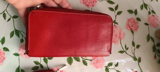 Cartera y monedero Antos rojos De piel