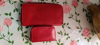 Cartera y monedero Antos rojos De piel
