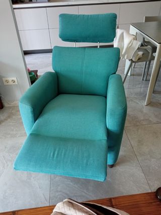 1Sillón de relax turquesa
