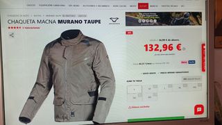 Chaqueta moto Macna Murano Taupe