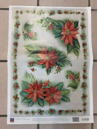 9 Fogli per decoupage