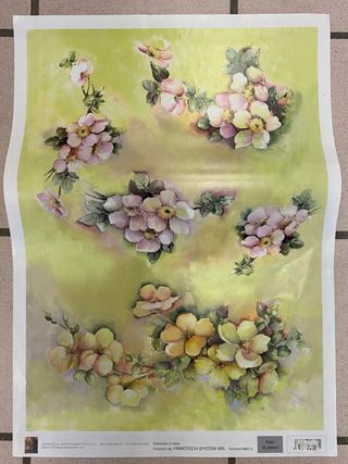 5 Fogli per decoupage