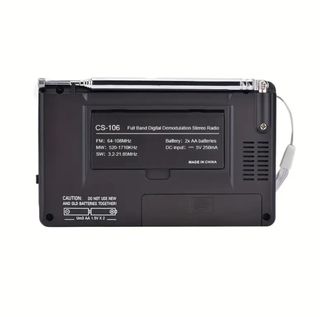 Radio Portátil CS-196 - Receptor FM/SW/MW
