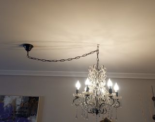 Araña cristal negra - Lámpara techo