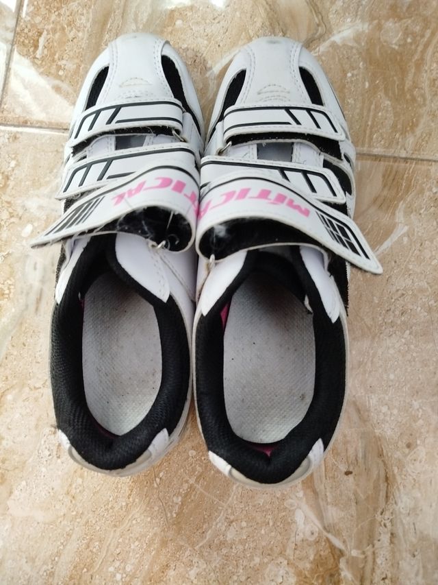 Zapatillas ciclismo MTICAL blancas y negras