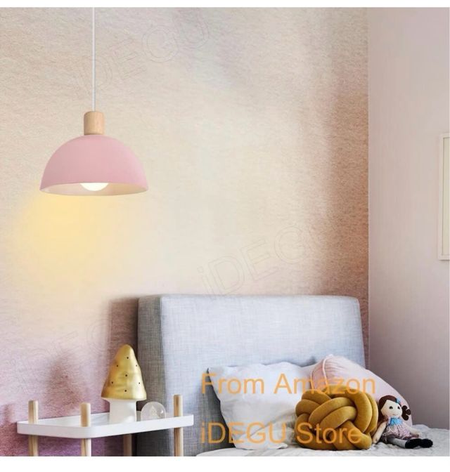 Lámpara colgante rosa moderna