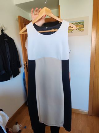 Vestido blanco y negro comunión