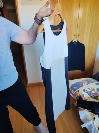 Vestido blanco y negro comunión