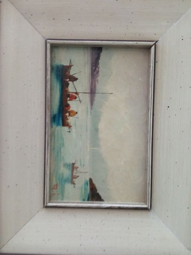 Dipinto a mano, cornice oro