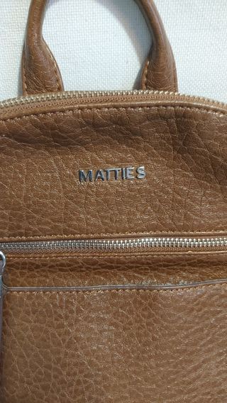 Mochila Matties de cuero