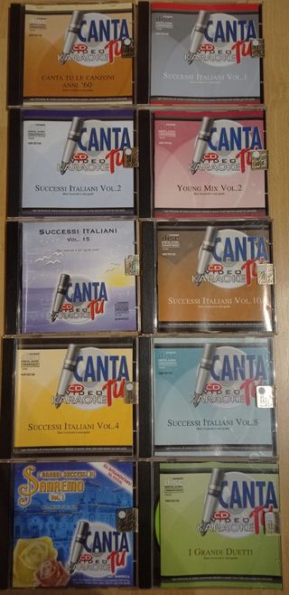 Karaoke Canta Tu CD Player con microfno e 10 Cd