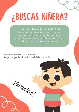 Niñera - Cuido niños