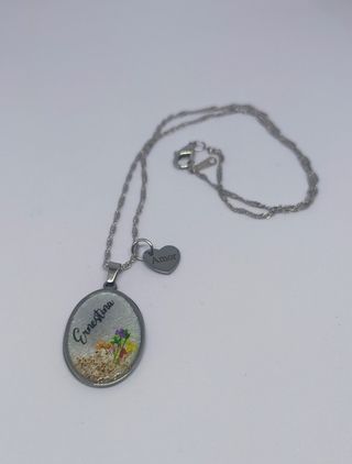 Colgante personalizado flores naturales