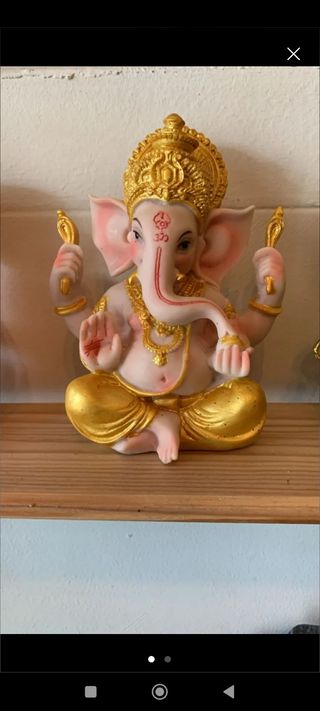 Figura Ganesha dorada
