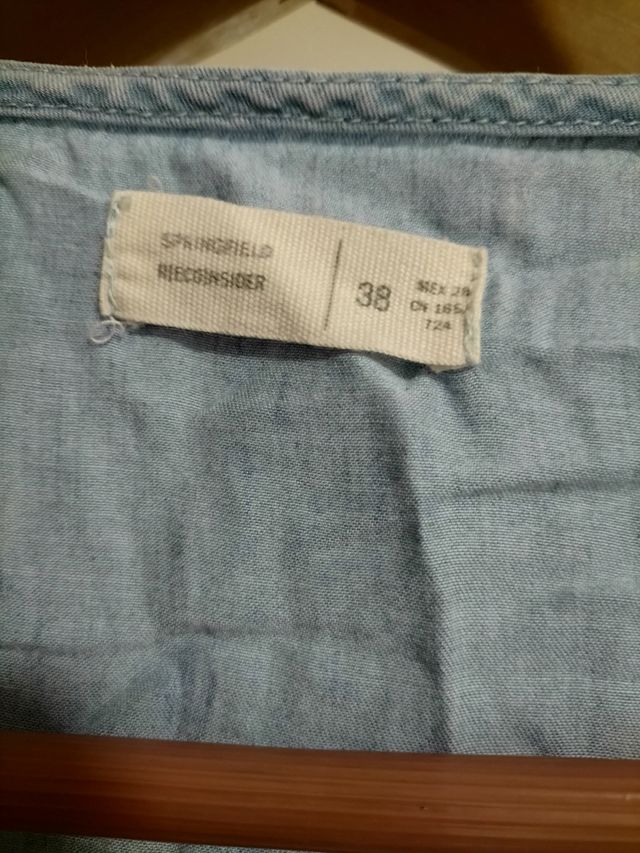 Blusa denim celeste - Talla única