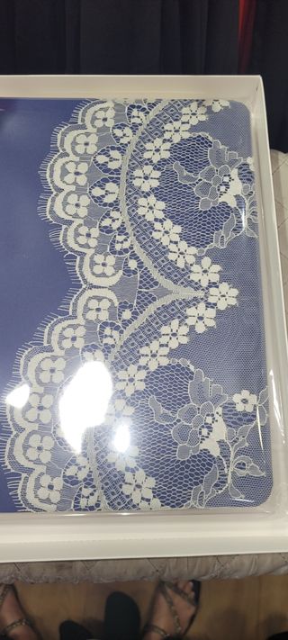 Mantilla Beige Rectangular Encaje 130x250cm
