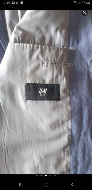 Americana azul HM caballero