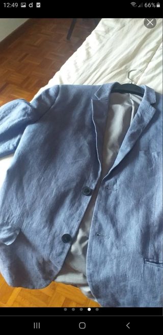 Americana azul HM caballero