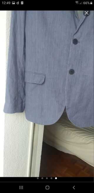 Americana azul HM caballero