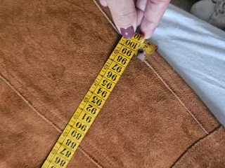 Mini falda ante marrón talla 38