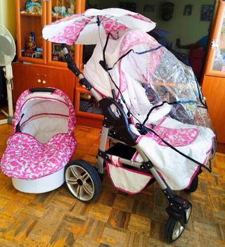 Carrito bebé - Cochecito rosa