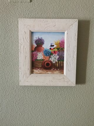 Cuadro acrílico, olea a espátula  artesanal. 