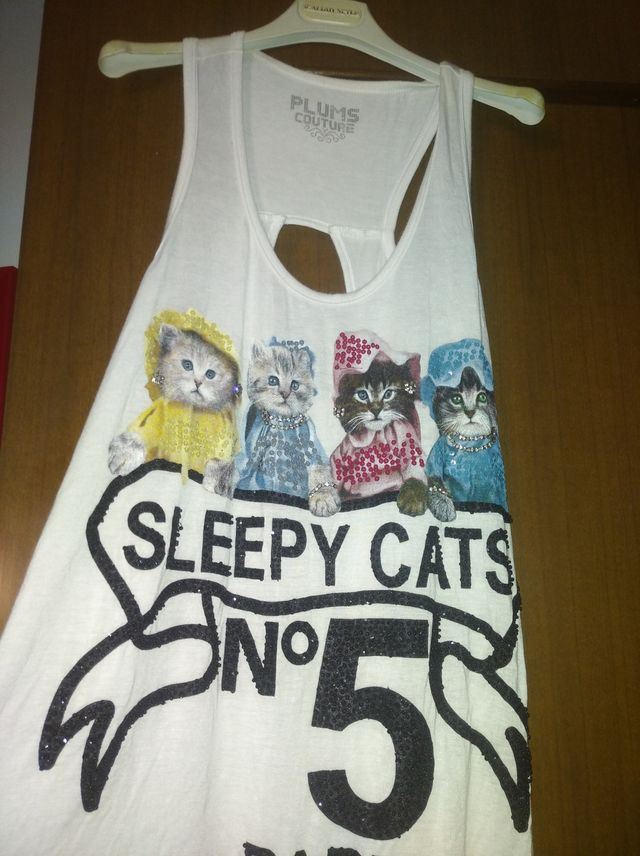 Canottiera con i gatti