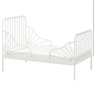 Cama infantil blanca extensible